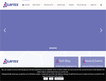 Tablet Screenshot of claytex.com