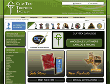 Tablet Screenshot of claytex.net
